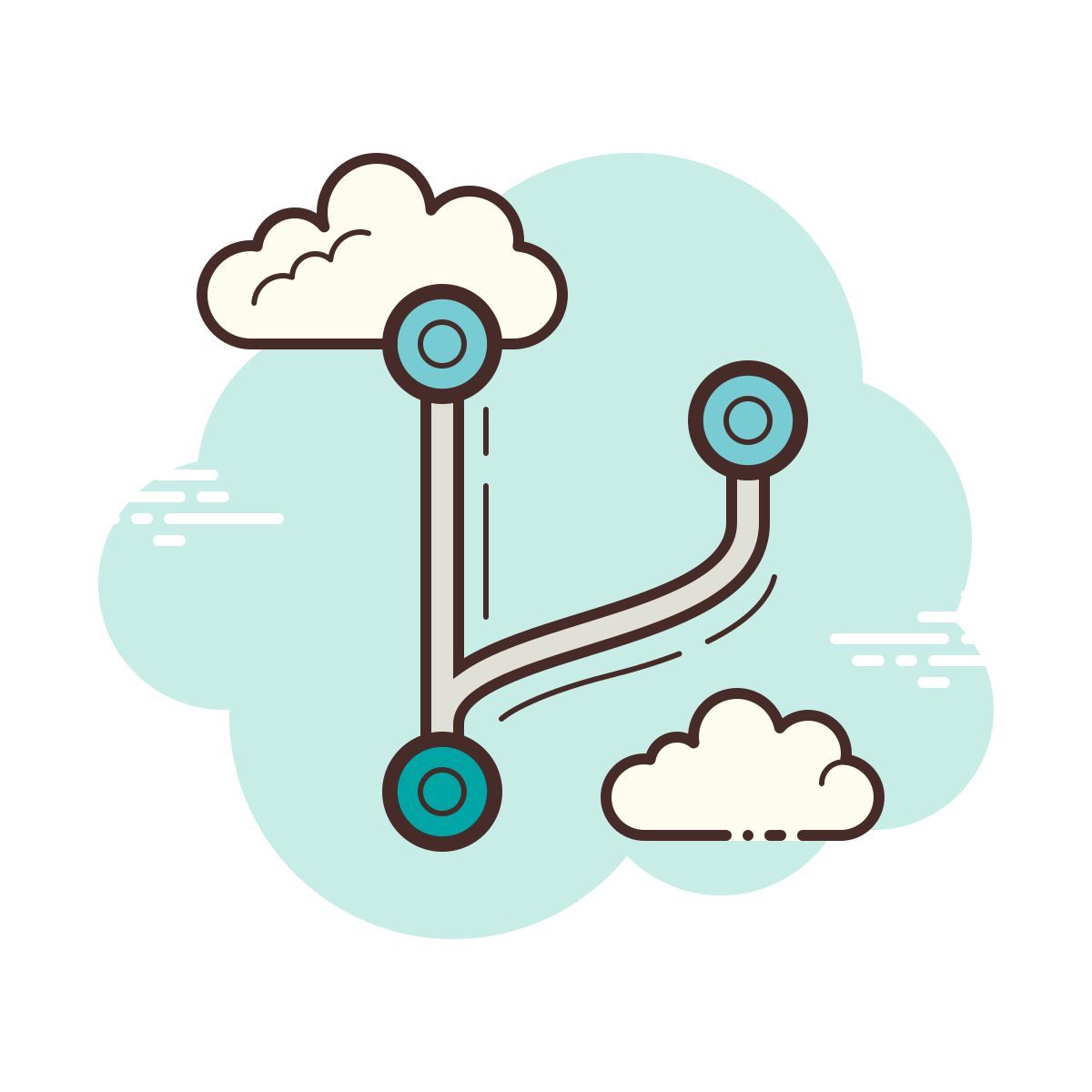 cloud style форк icon