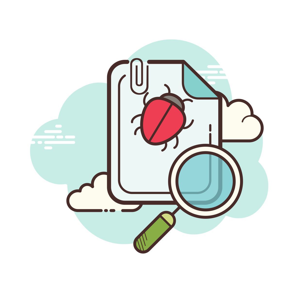 иконка ошибка в документе cloud стиль