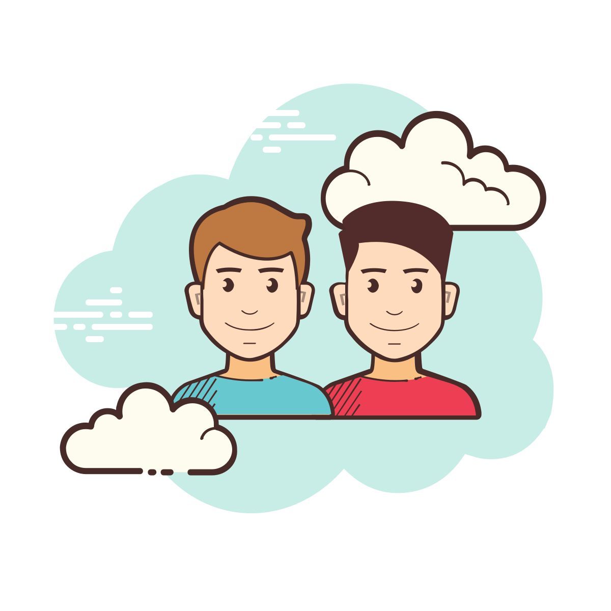иконка группы пользователей cloud стиль