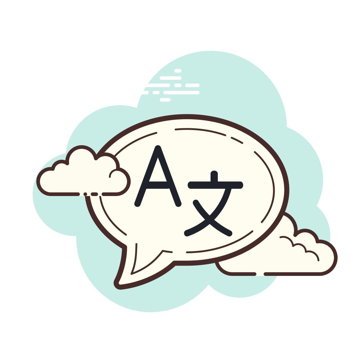 cloud style язык icon