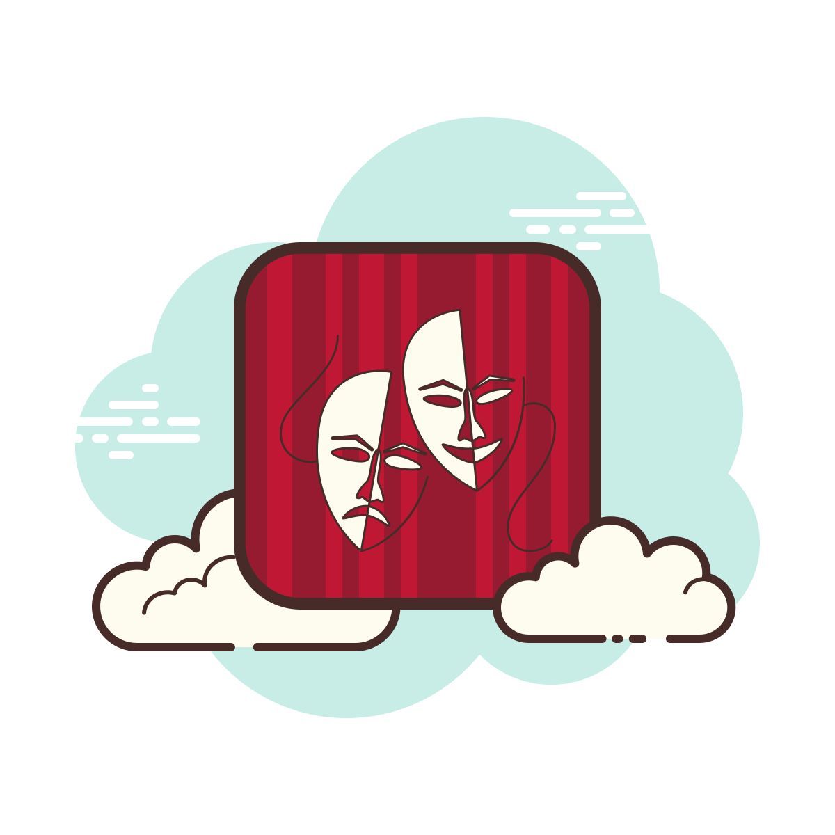 иконка вне книги cloud стиль