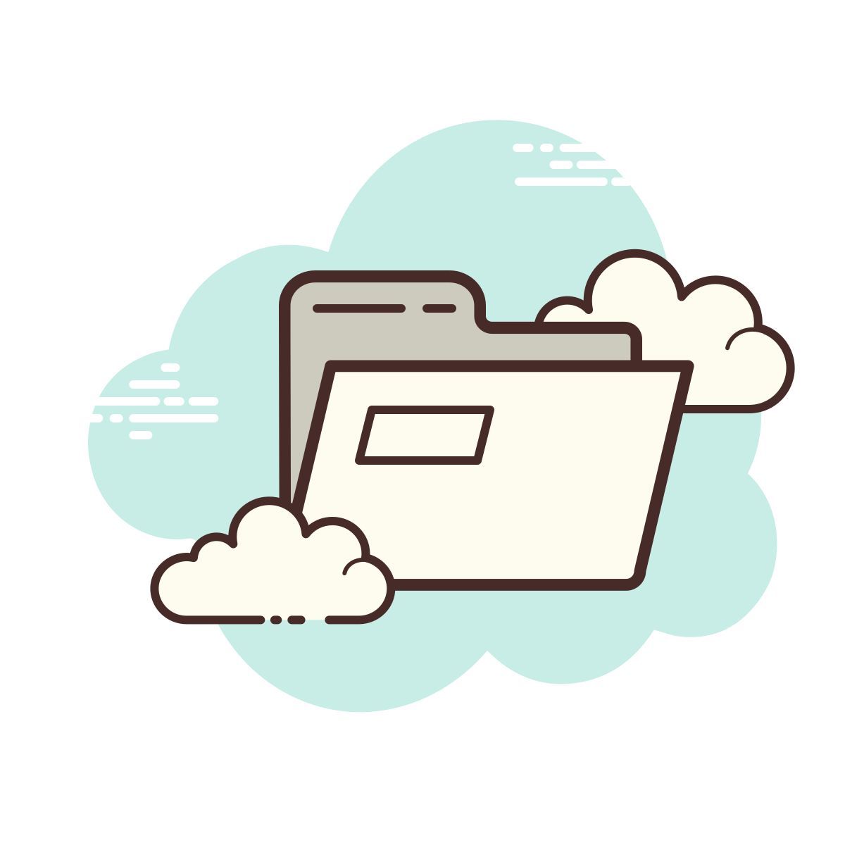 cloud style открыть папку icon