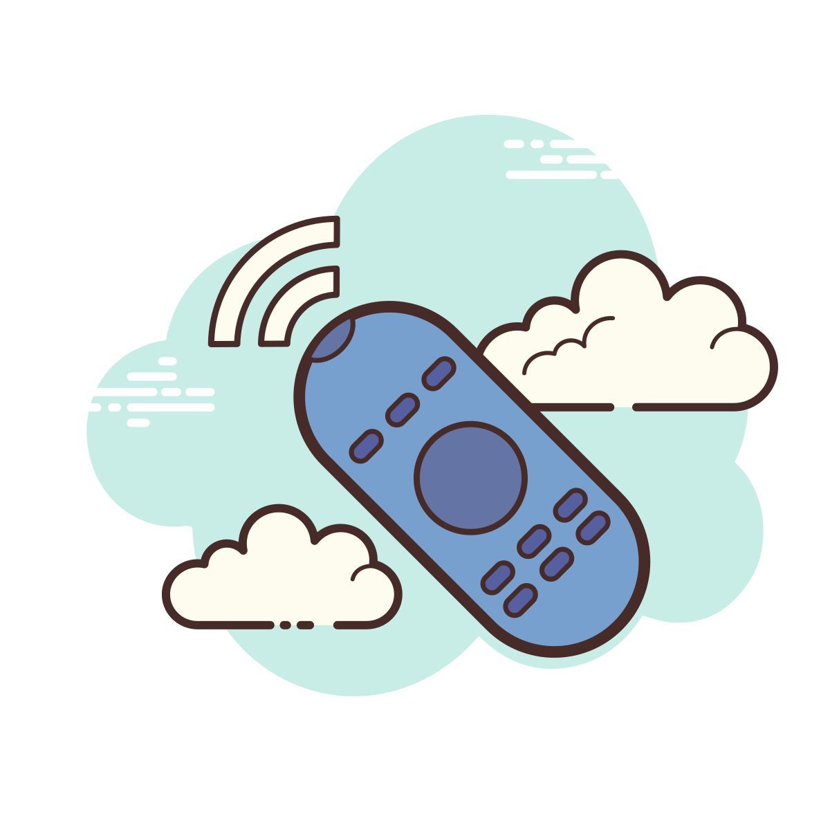 cloud style пульт дистанционного управления icon