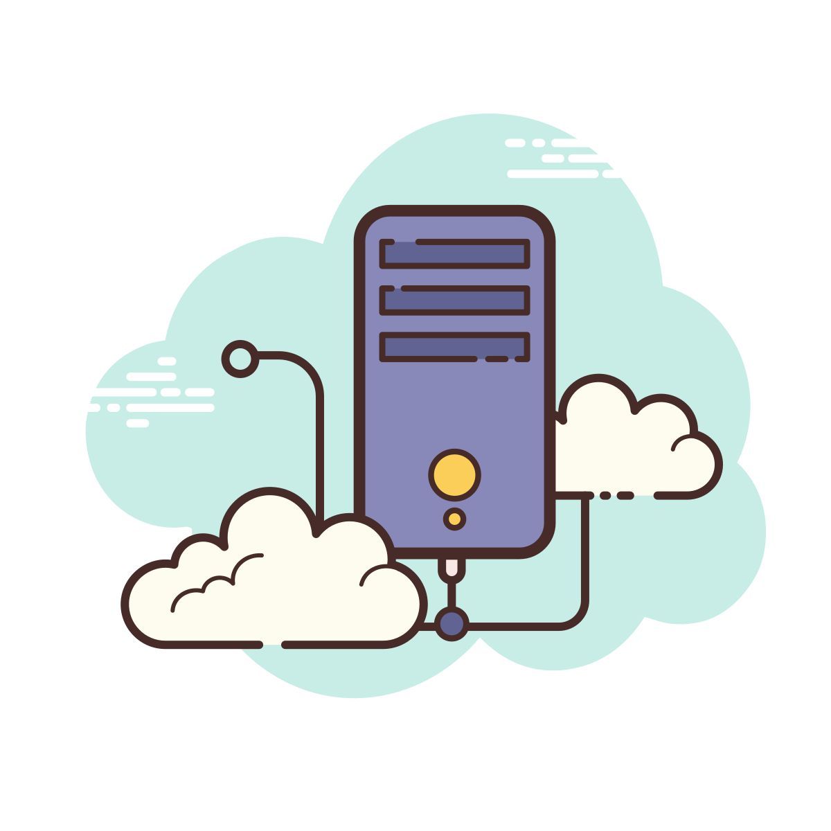 cloud style сервер icon