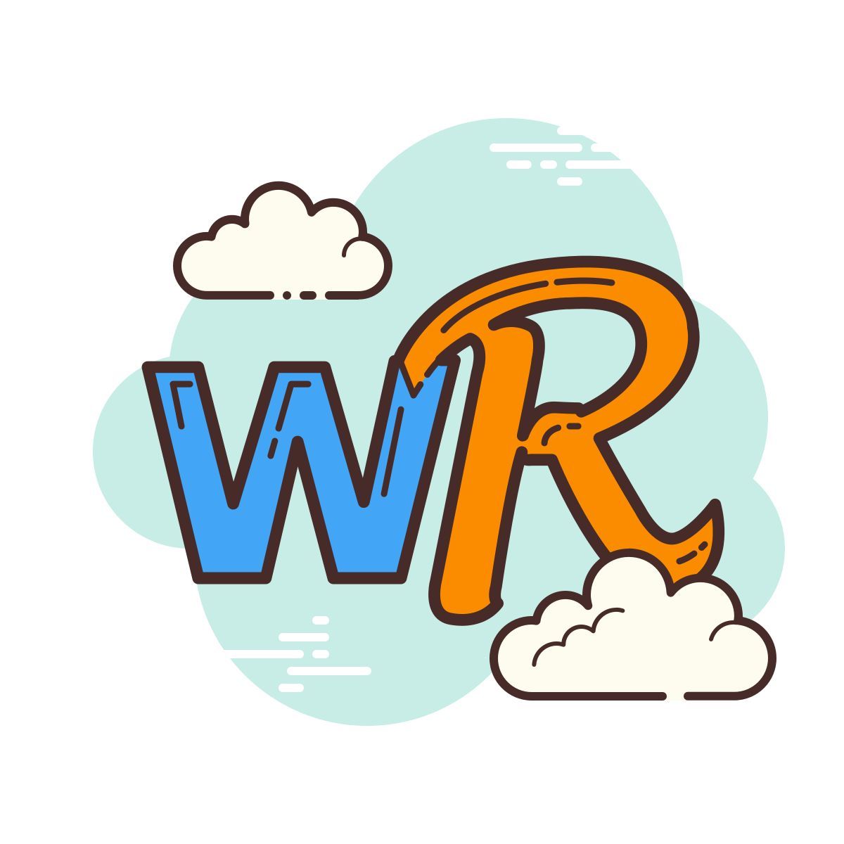 иконка словесная ссылка cloud стиль