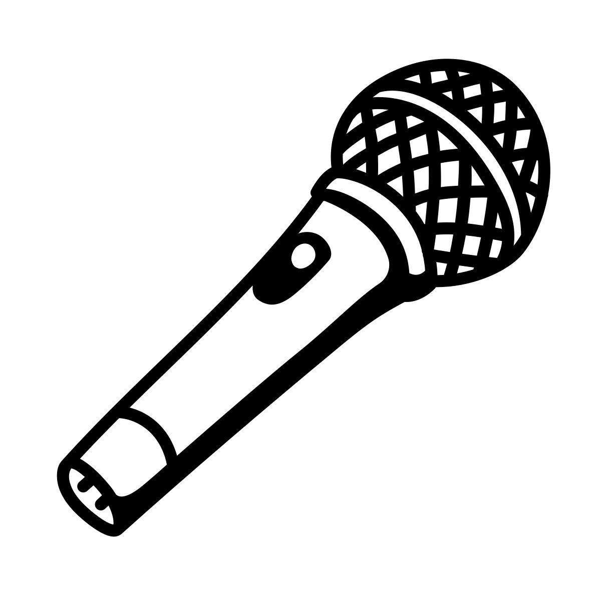 comic style микрофон icon