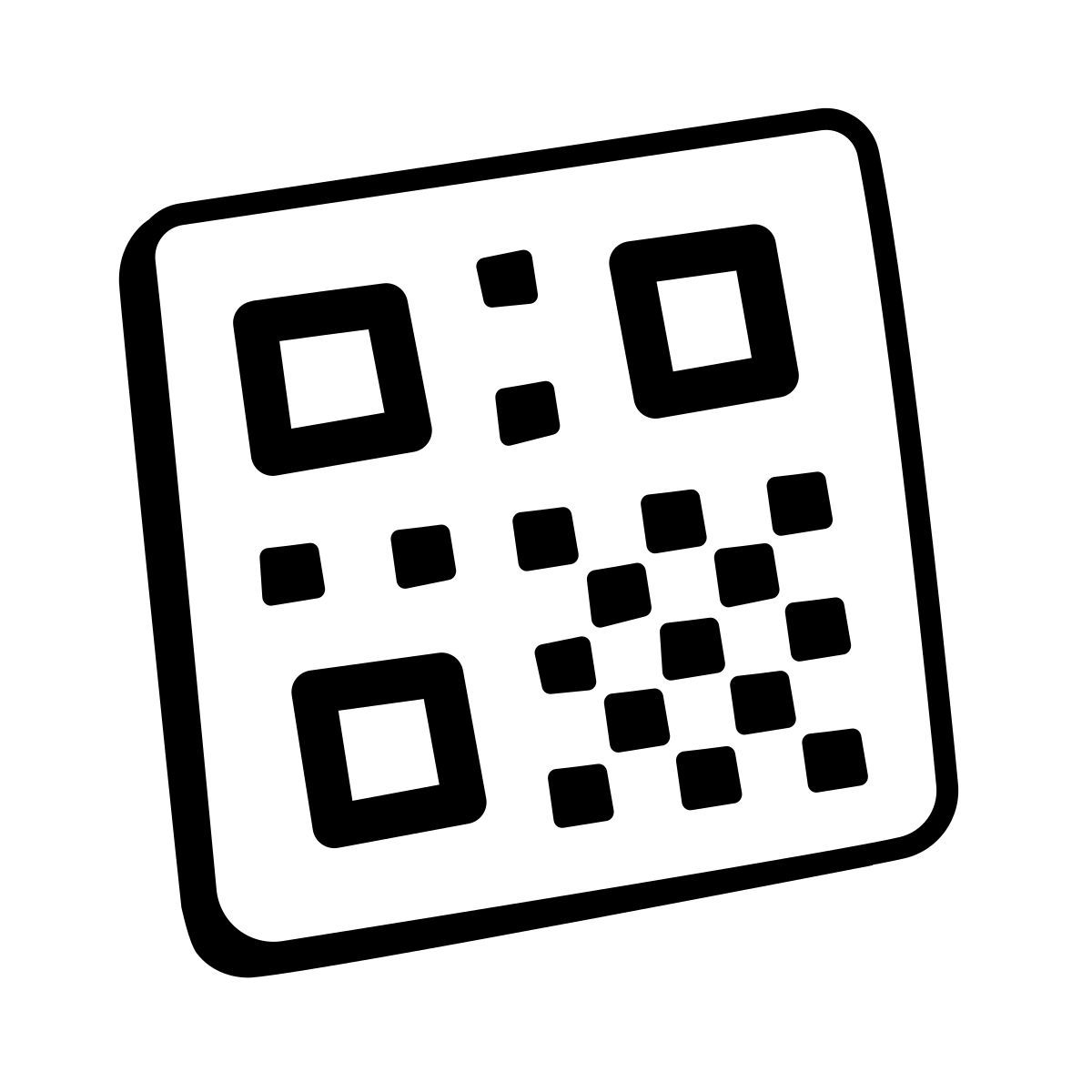 comic style qr код icon
