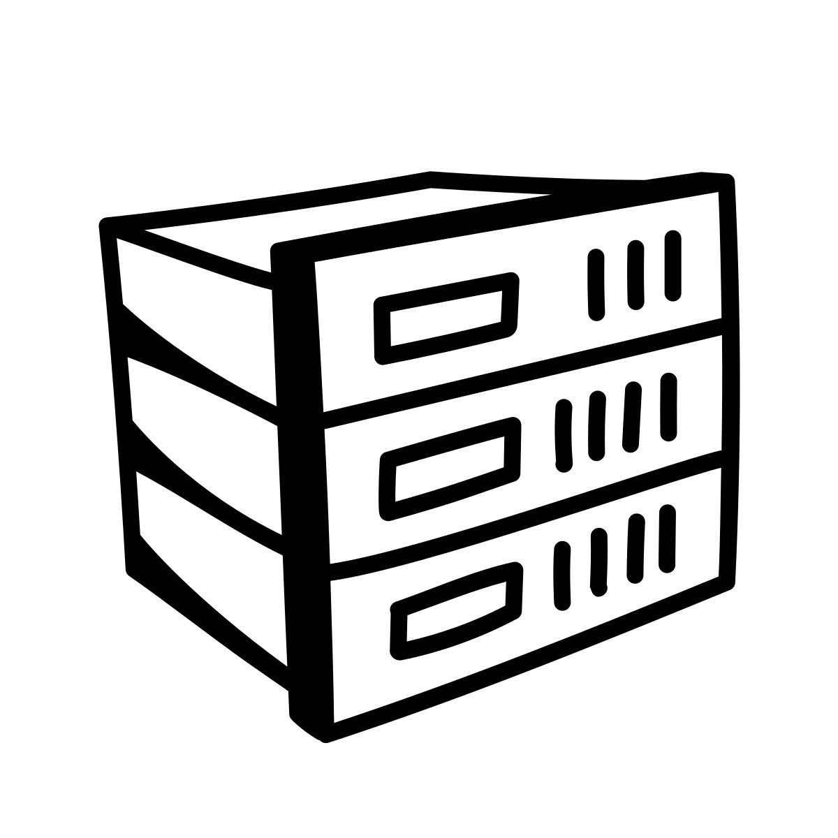 comic style stack icon