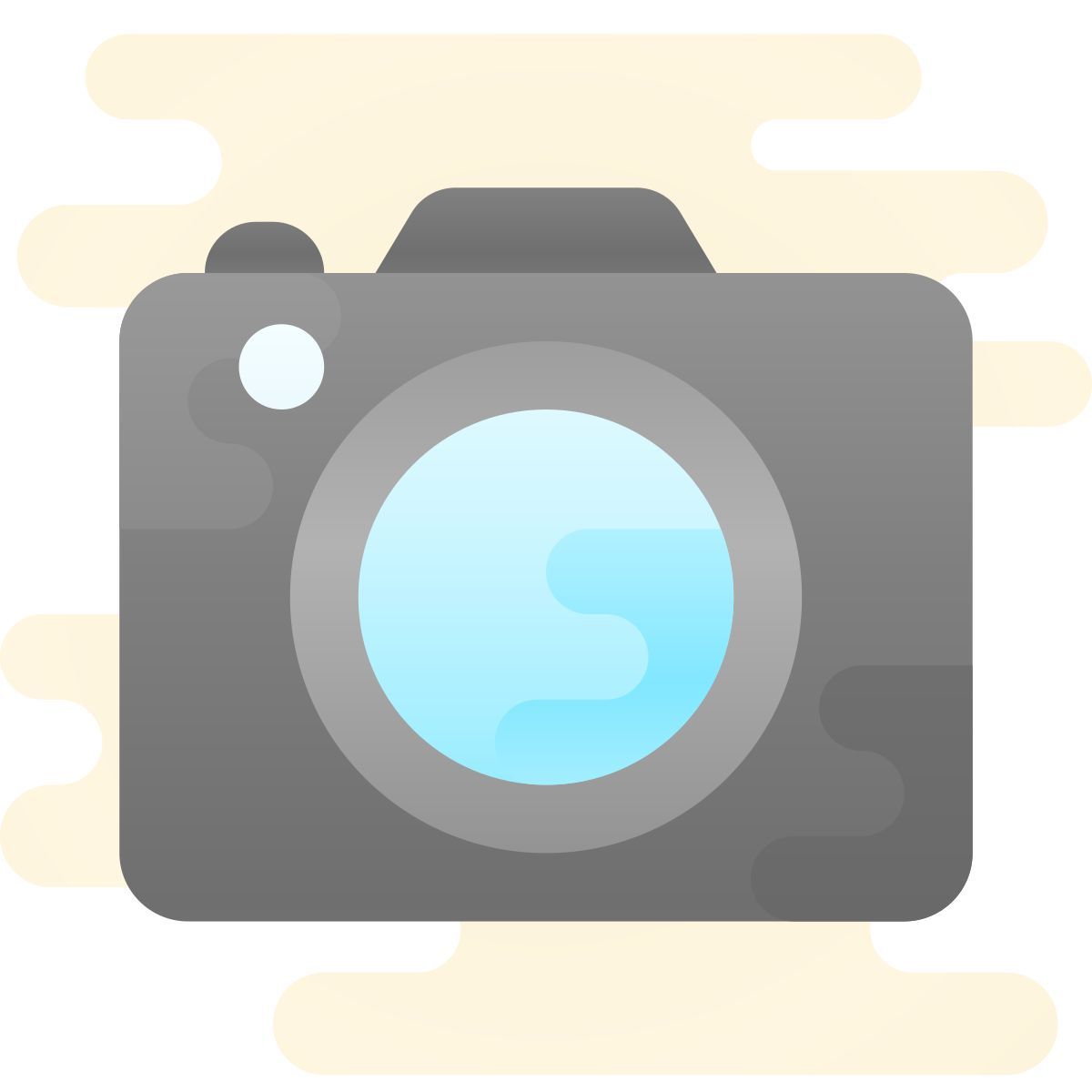 cute clipart style камера icon