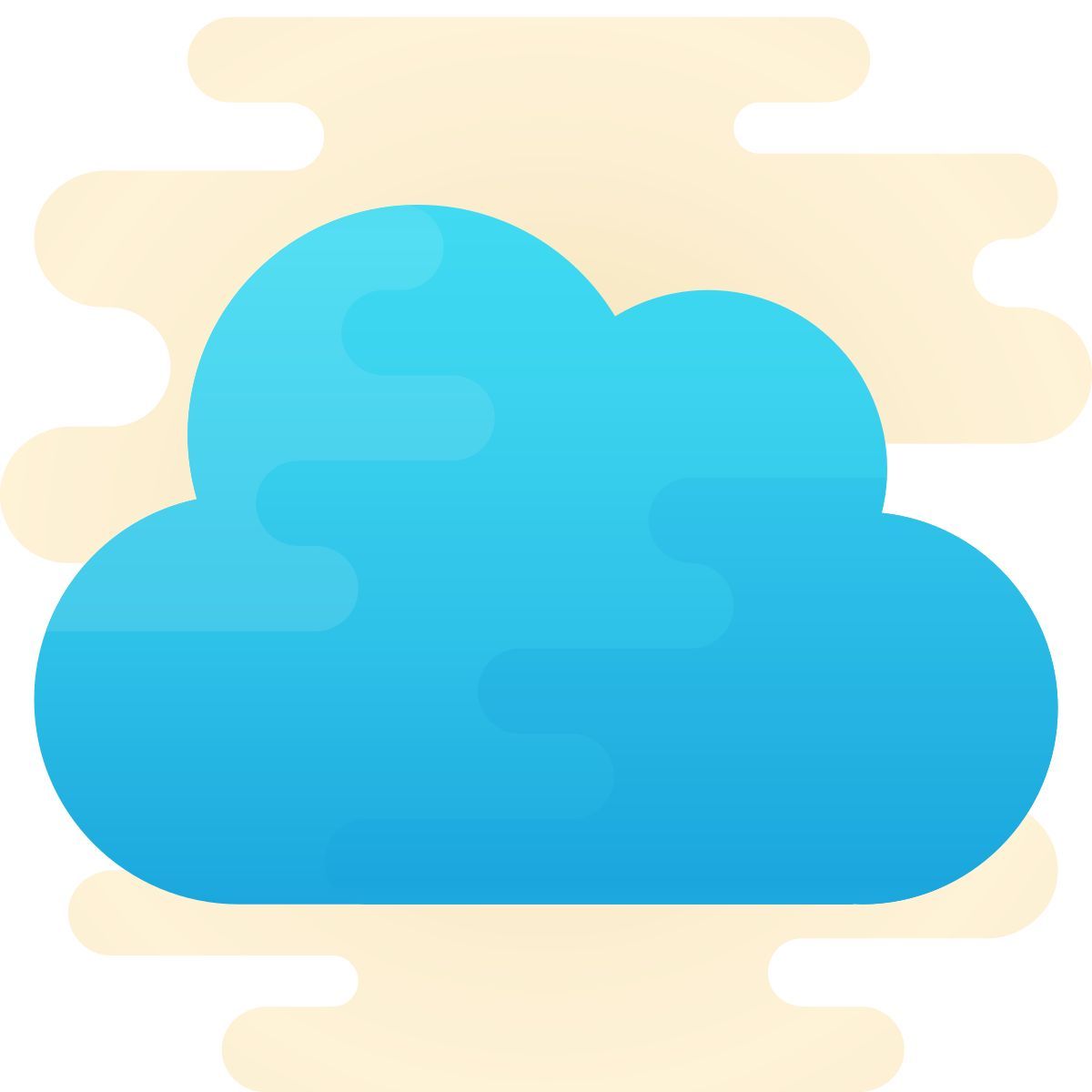 cute clipart style облако icon