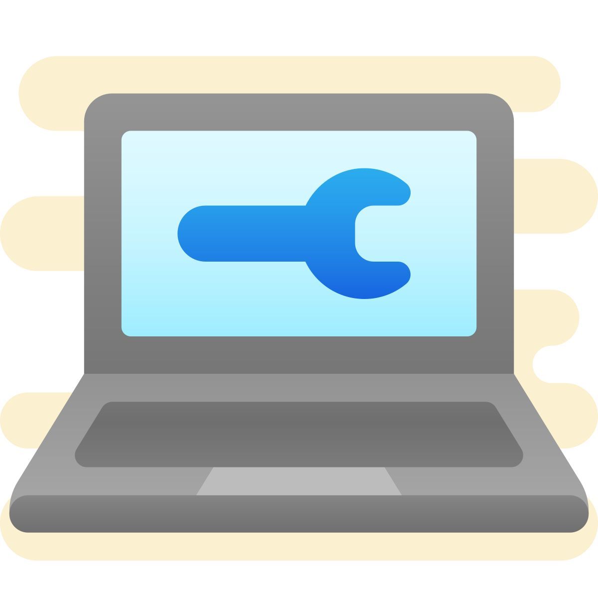 cute clipart style компьютерная поддержка icon