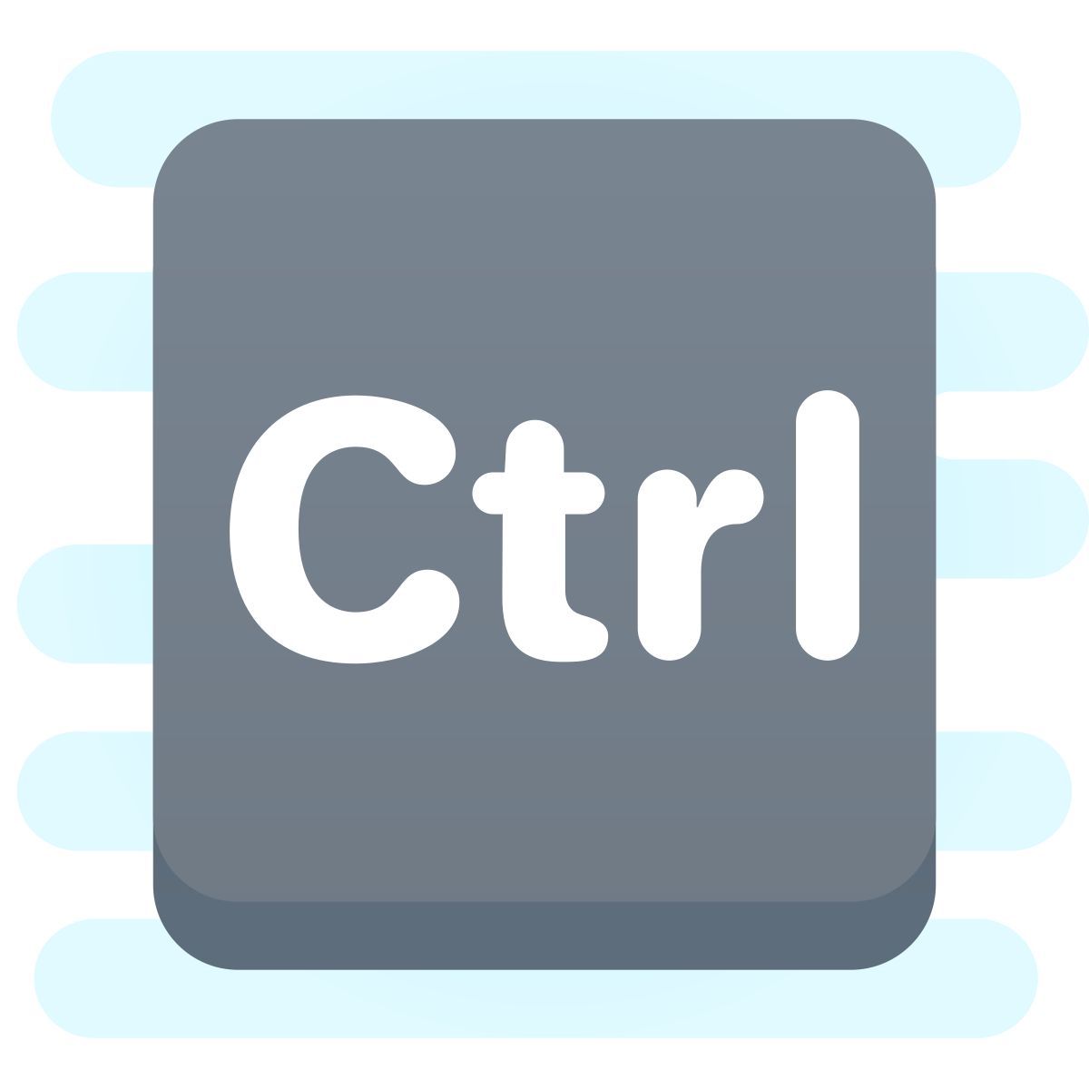 cute clipart style ctrl icon