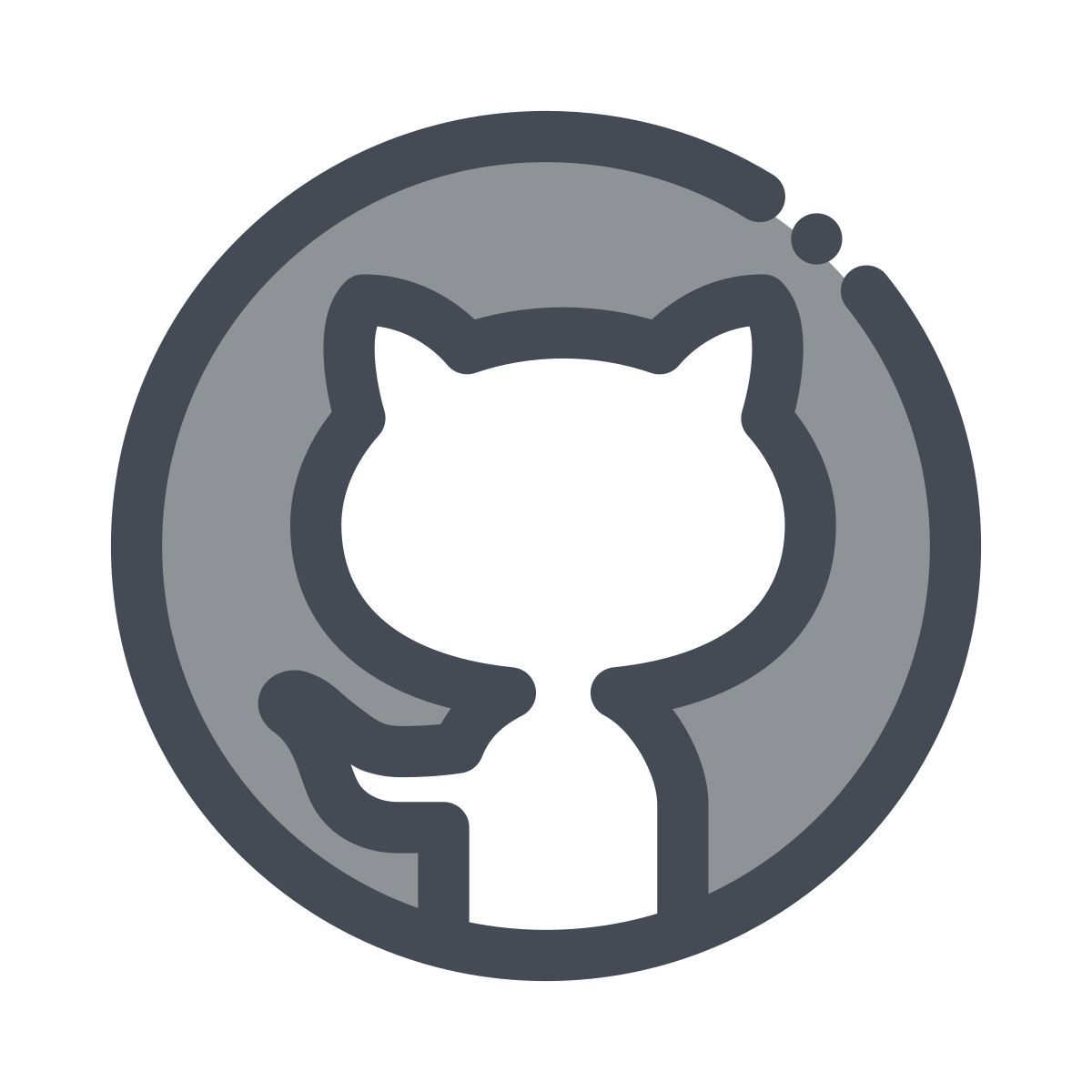иконка github pastel color стиль