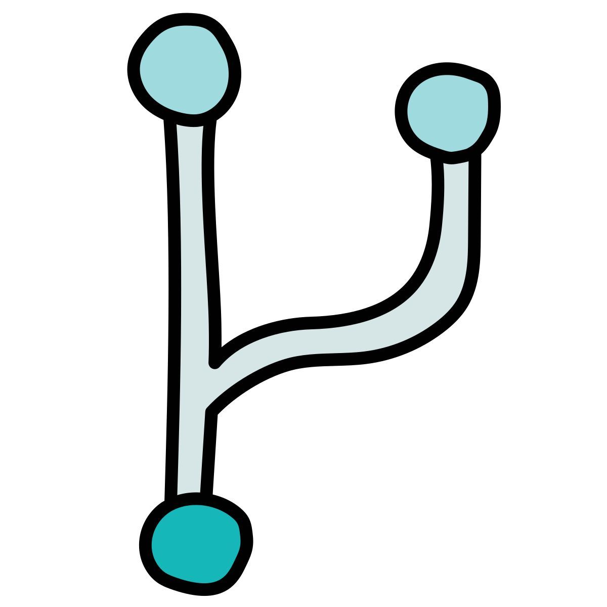 doodle style форк icon
