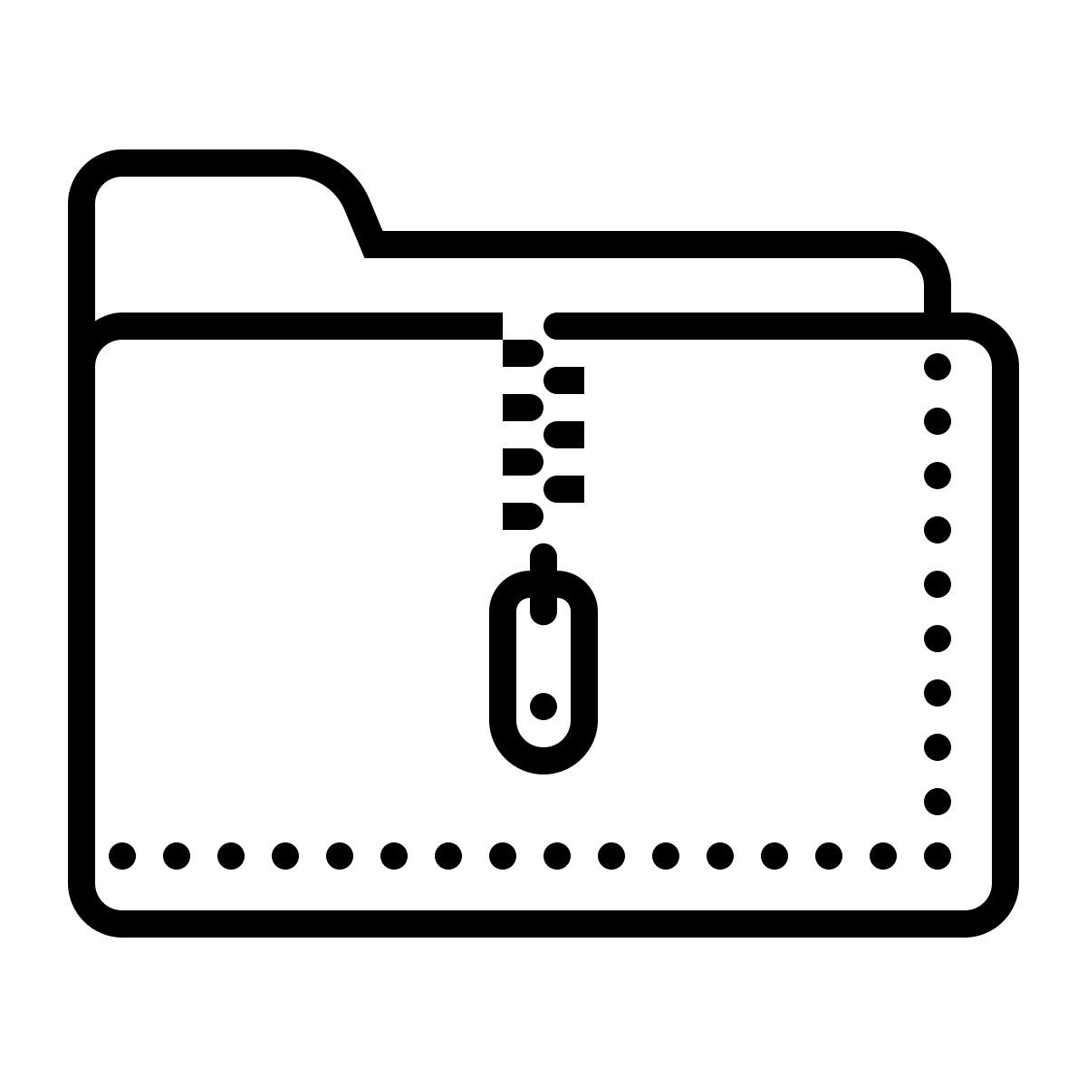 dotted style папка архив icon