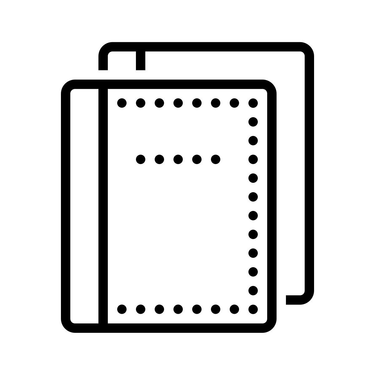 иконка стопка книг dotted стиль