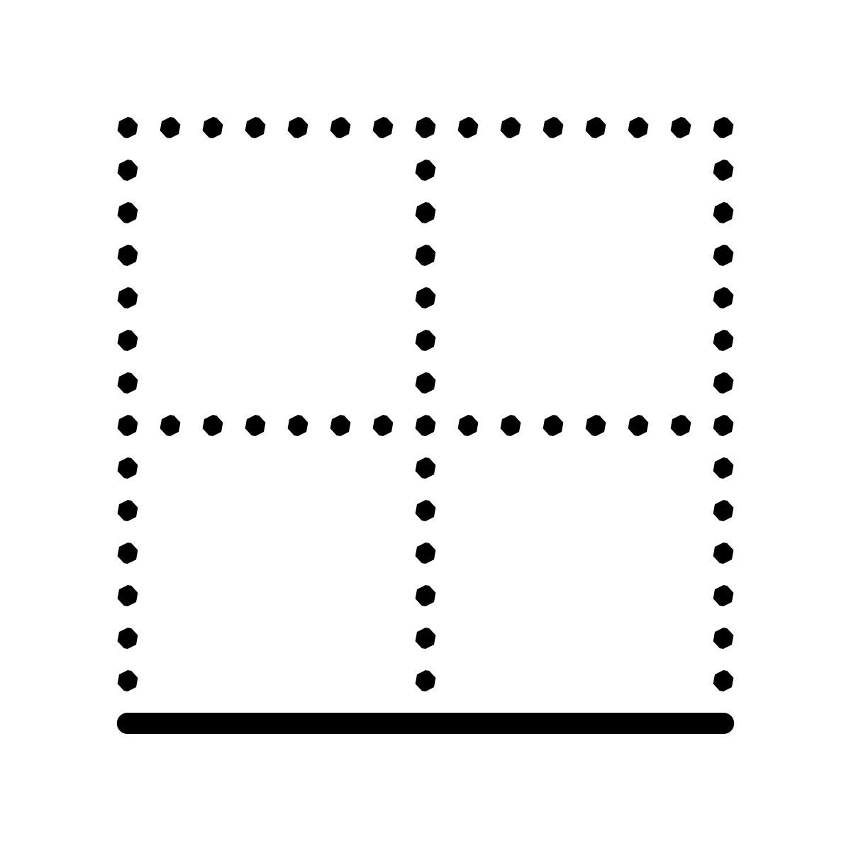 иконка нижняя граница dotted стиль