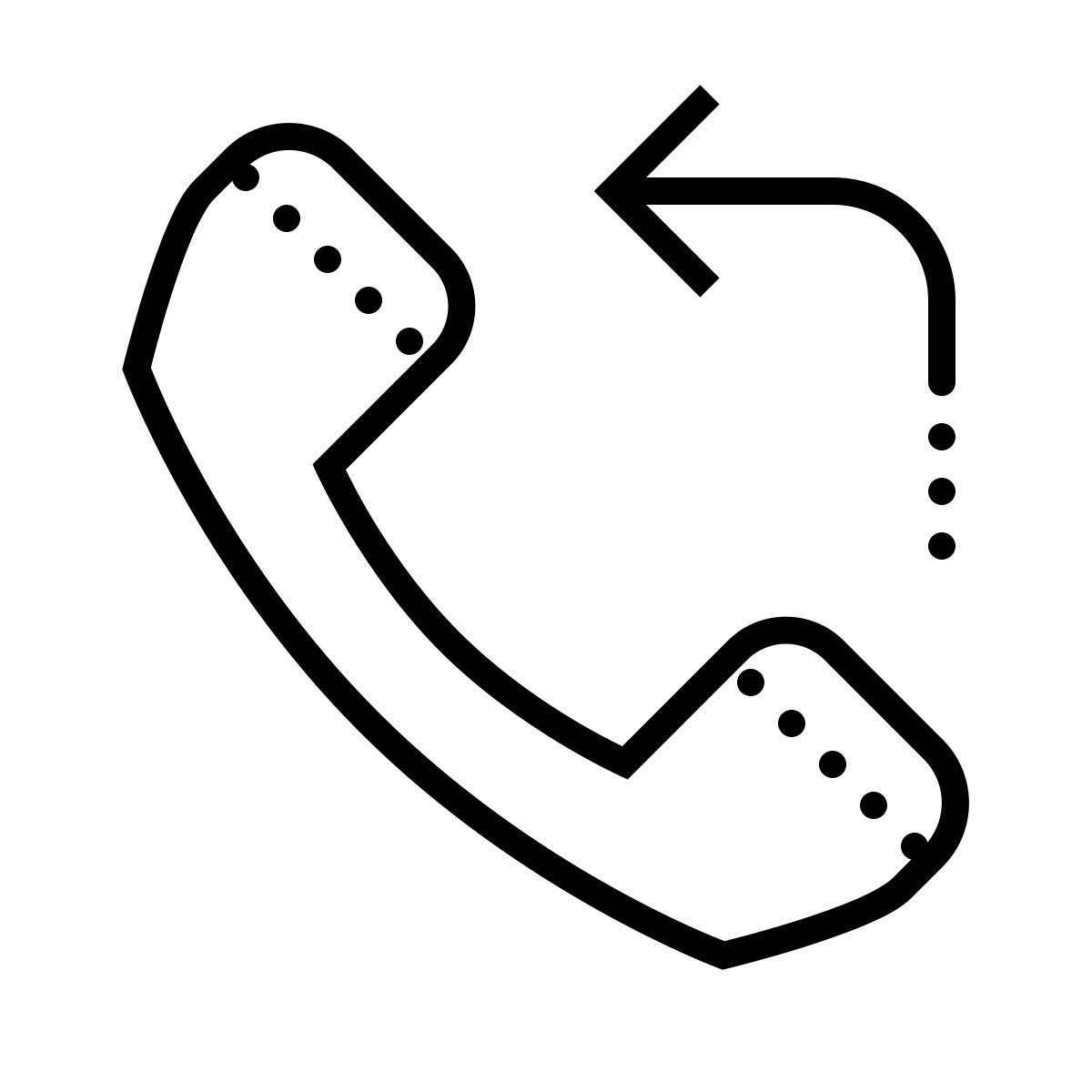 иконка перезвонить dotted стиль