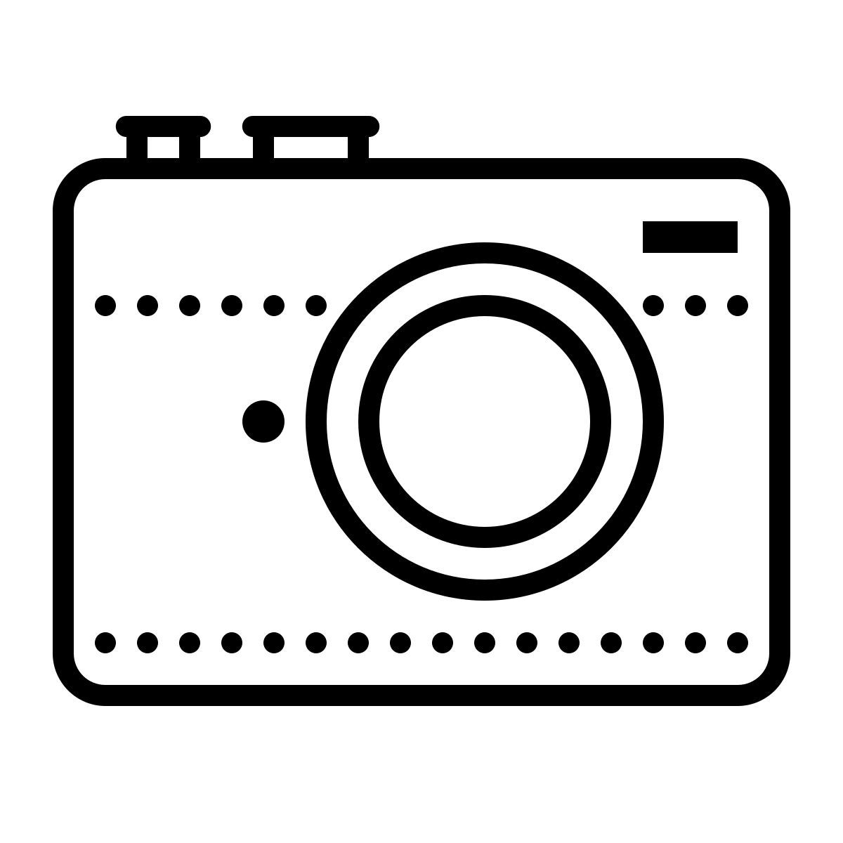dotted style камера icon