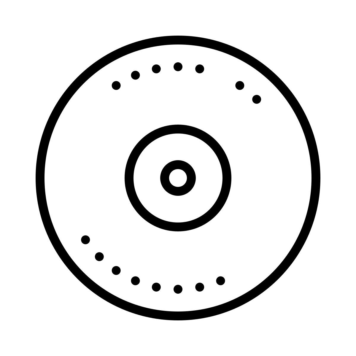 dotted style болванка cd icon