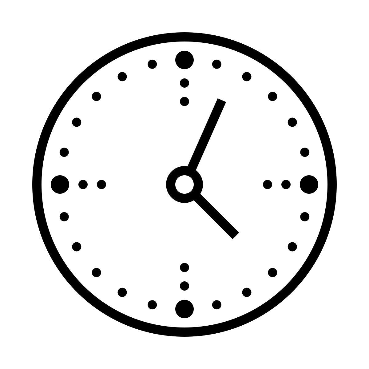 dotted style часы icon