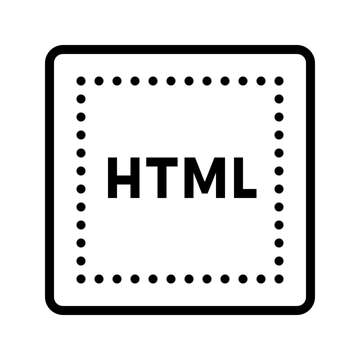 dotted style html icon