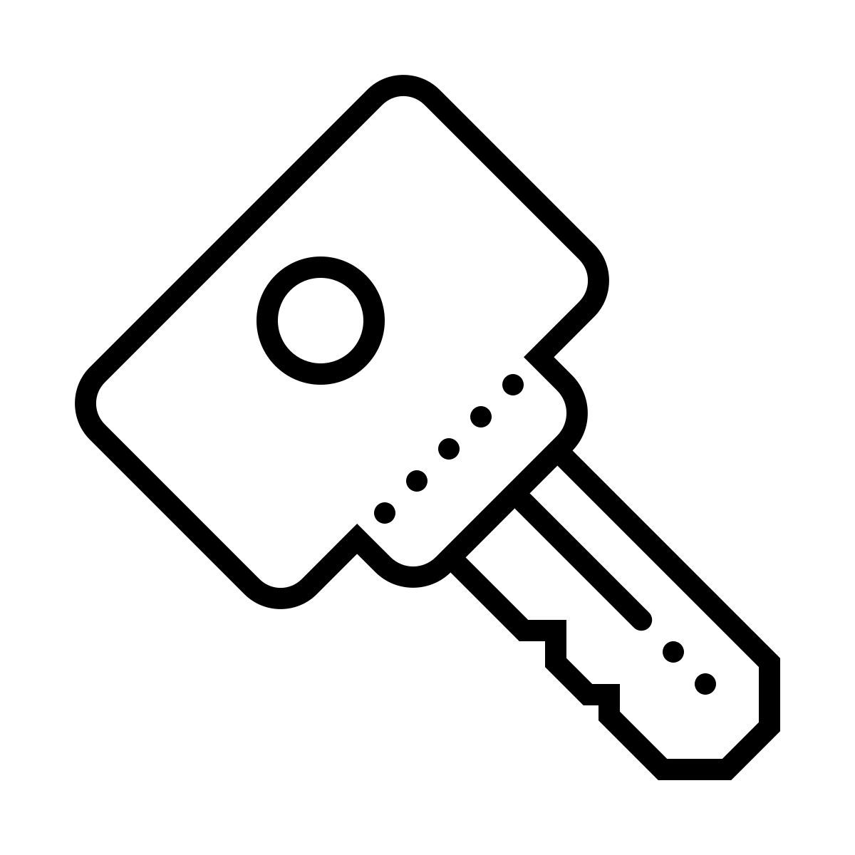 dotted style ключ icon