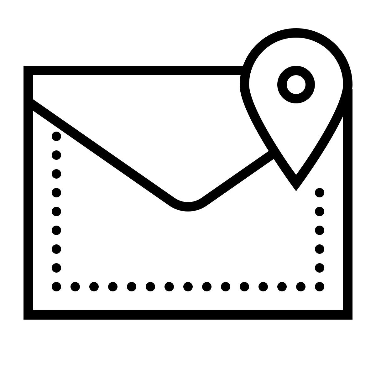 иконка почтовый индекс dotted стиль