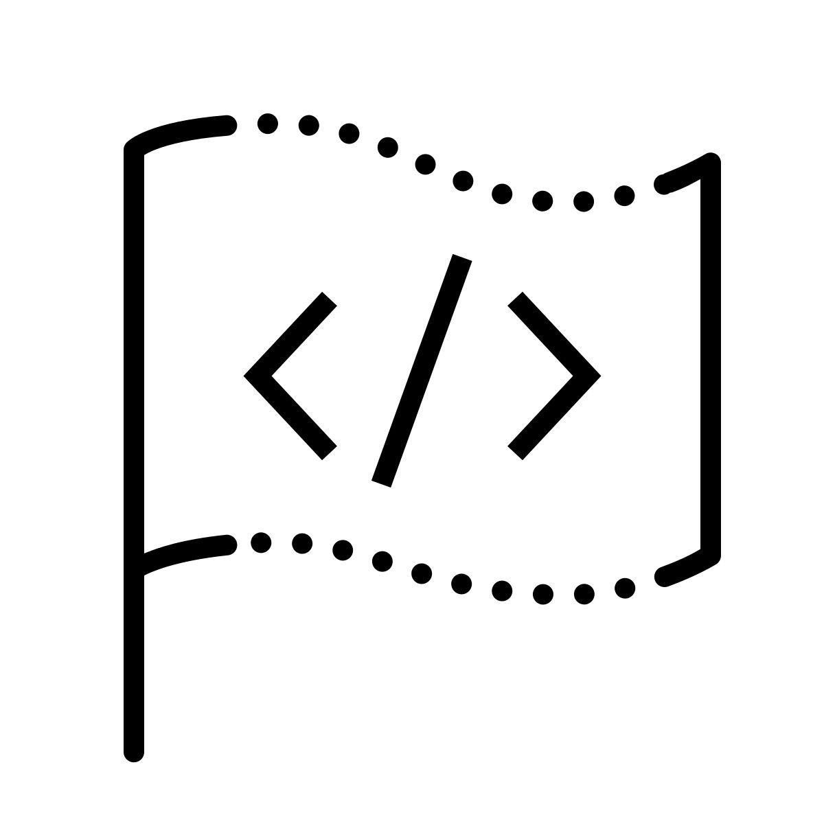 dotted style флаг программирования icon