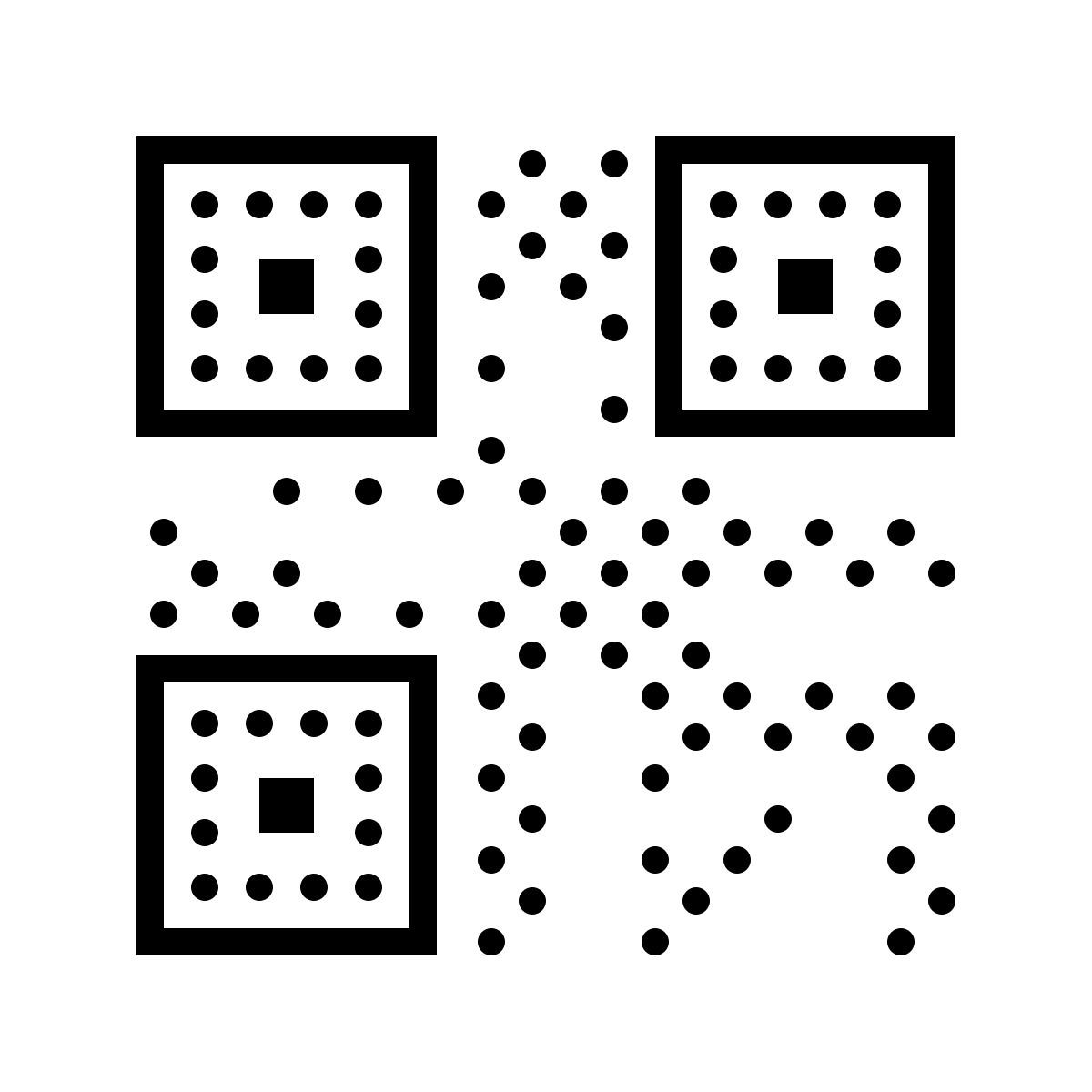 dotted style qr код icon