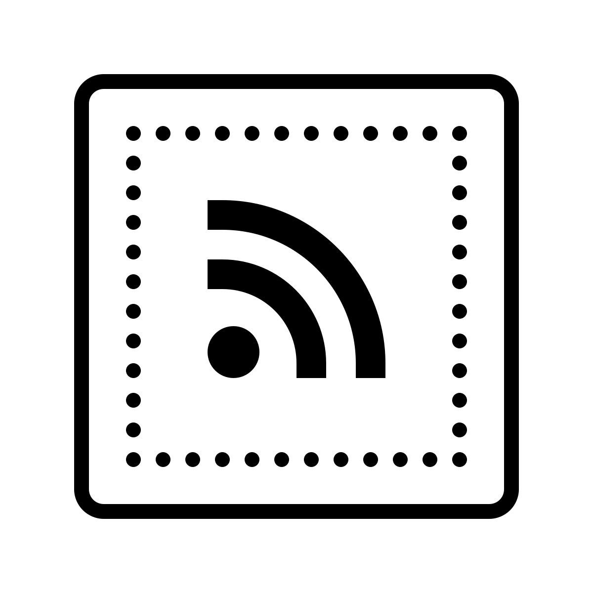 dotted style rss icon