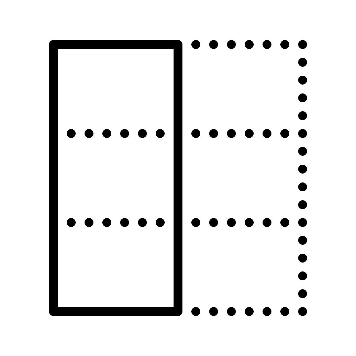 dotted style колонка icon