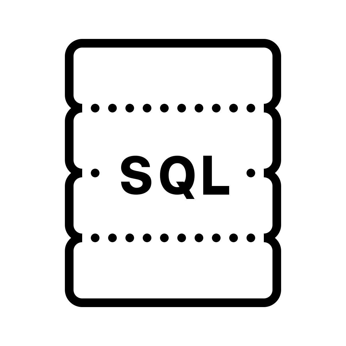 dotted style sql icon