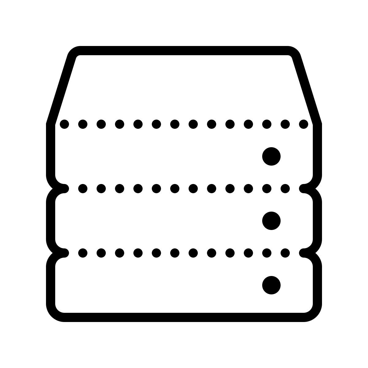 dotted style стек icon