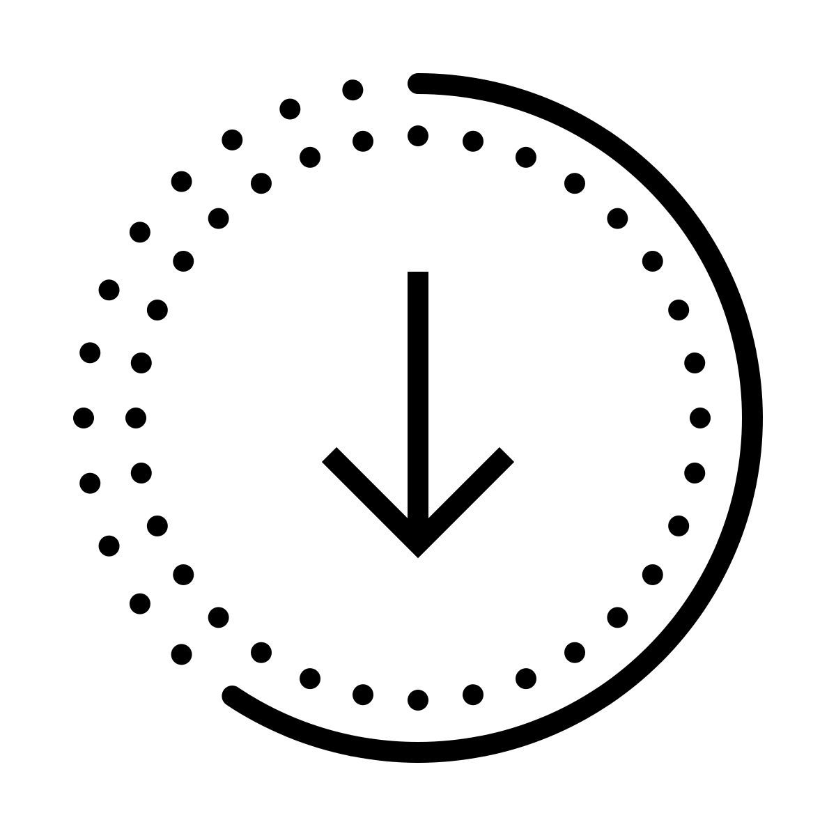иконка отправить прогресс dotted стиль