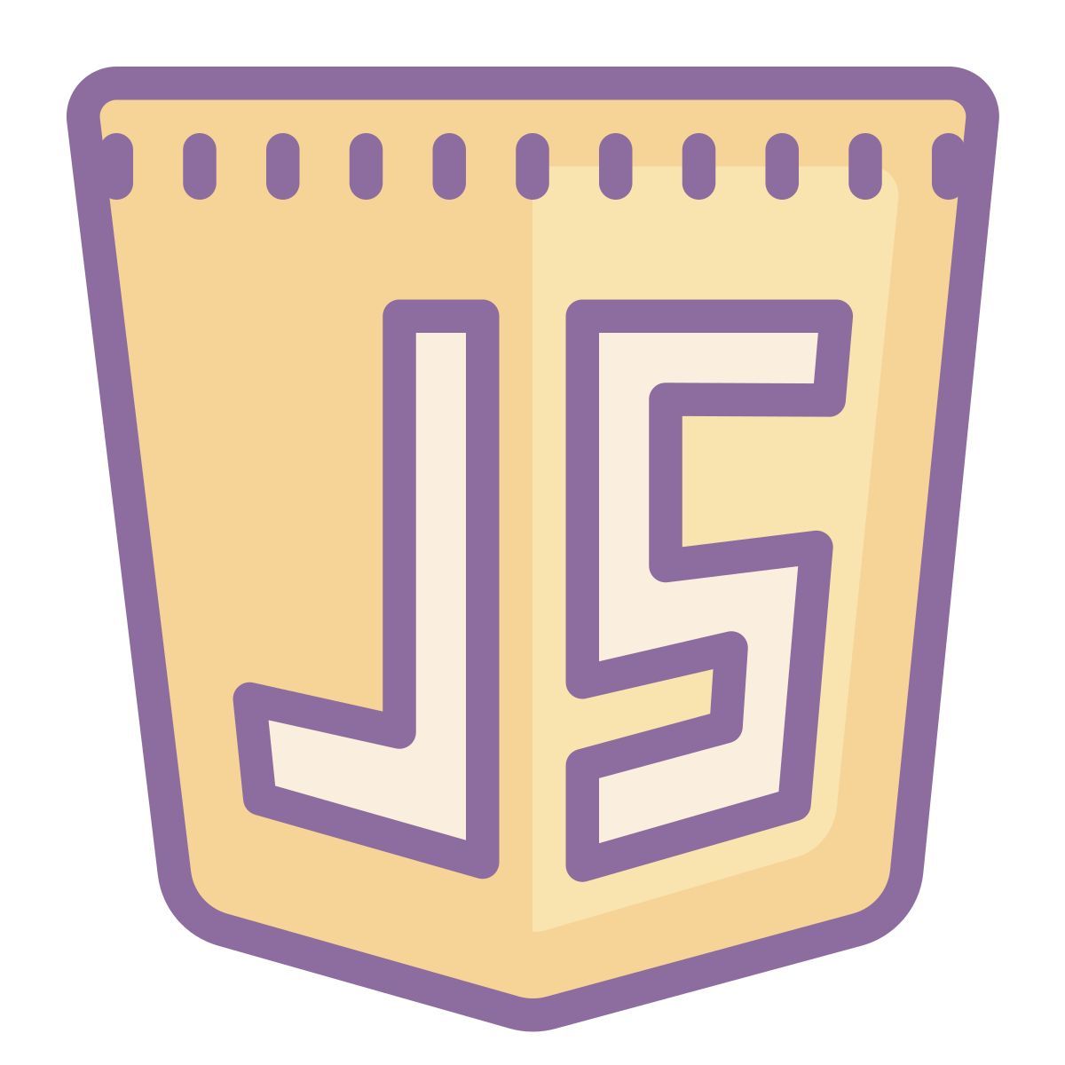 cute color style javascript логотип icon