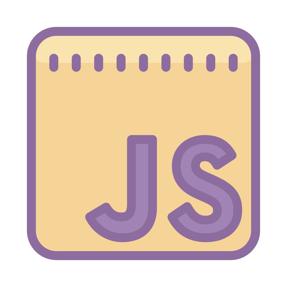cute color style javascript icon