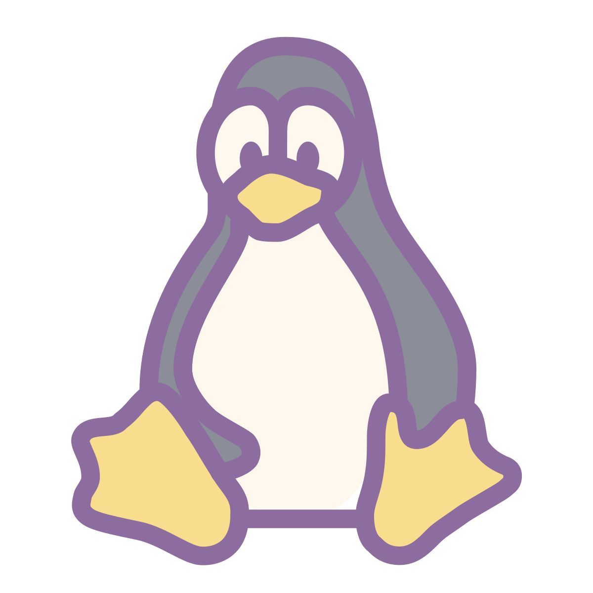 cute color style ос линукс icon