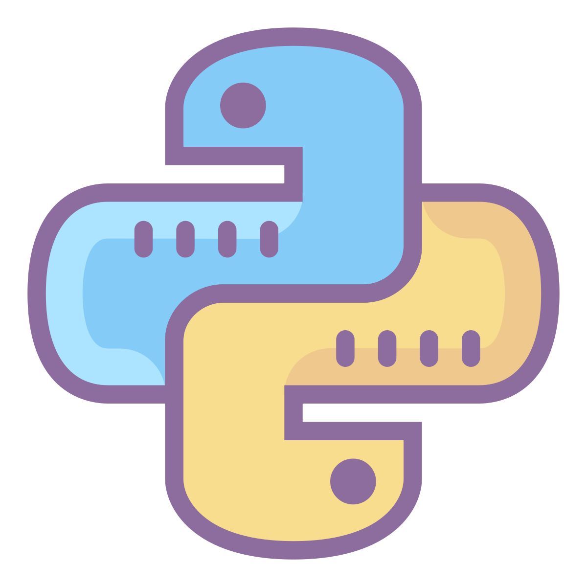 cute color style питон icon
