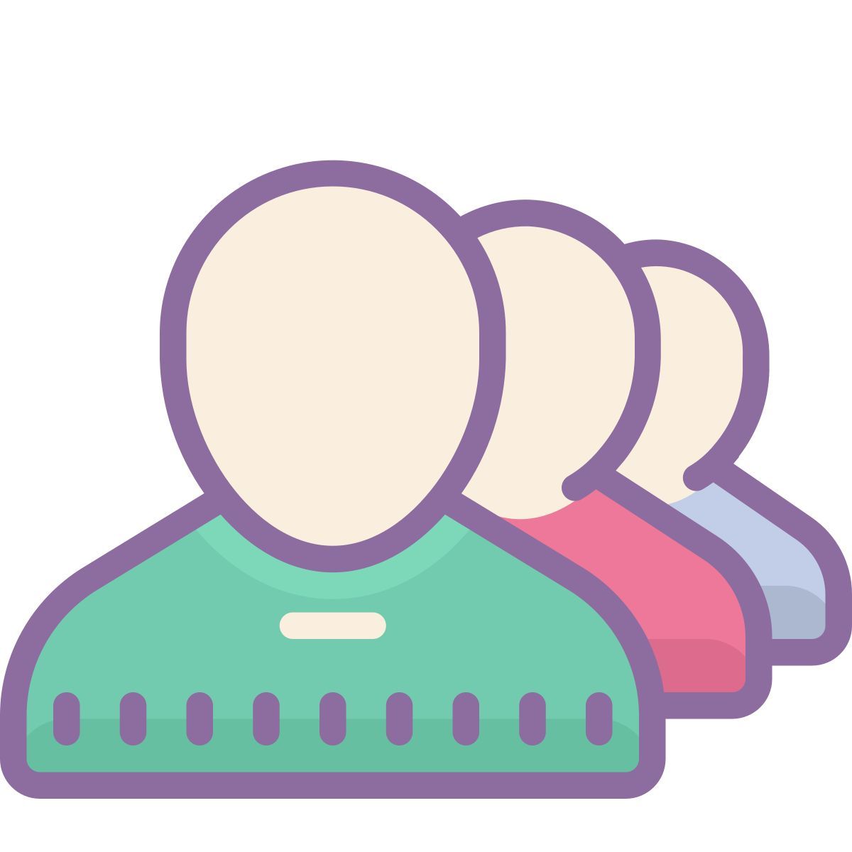 cute color style очередь icon