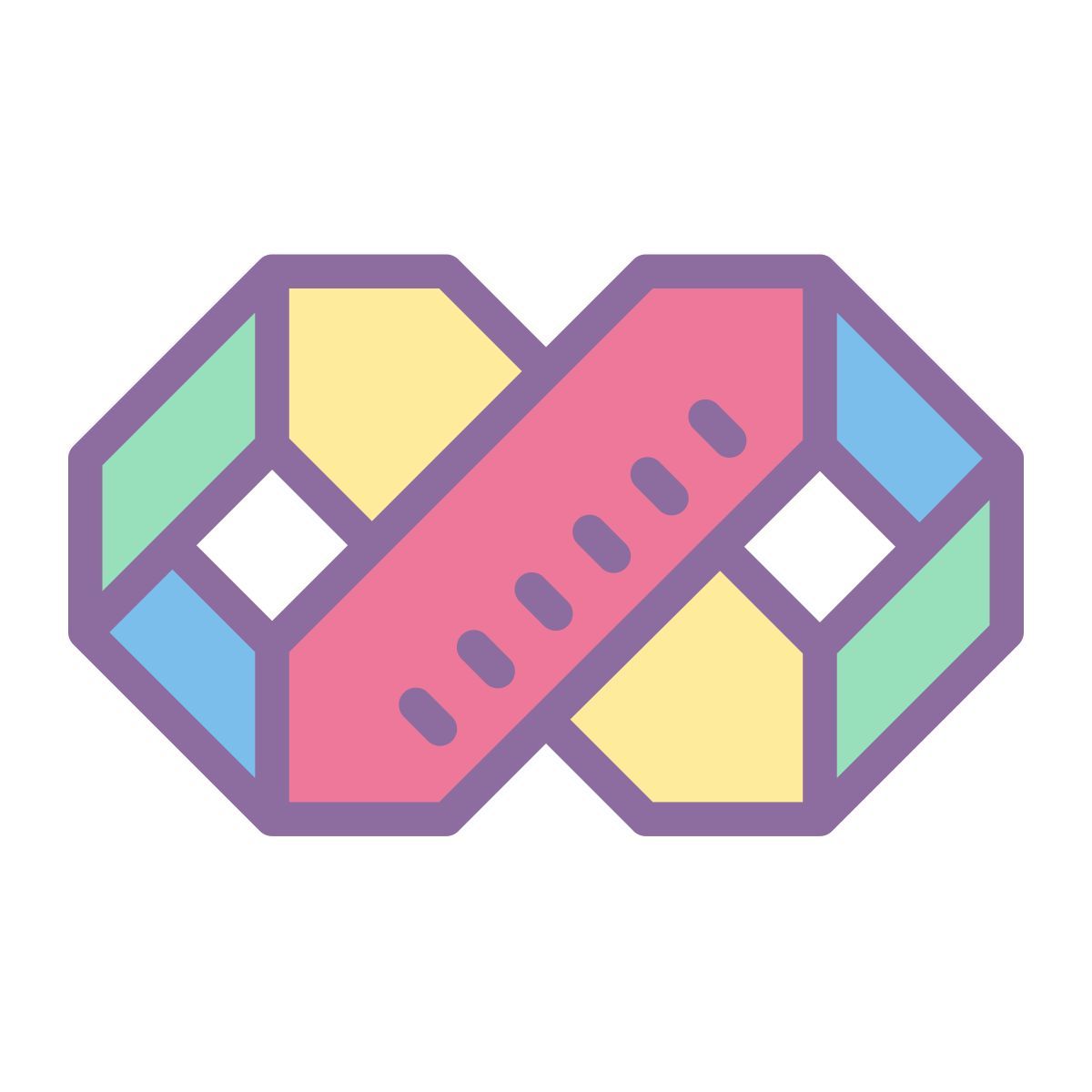 cute color style visual basic 2008 icon