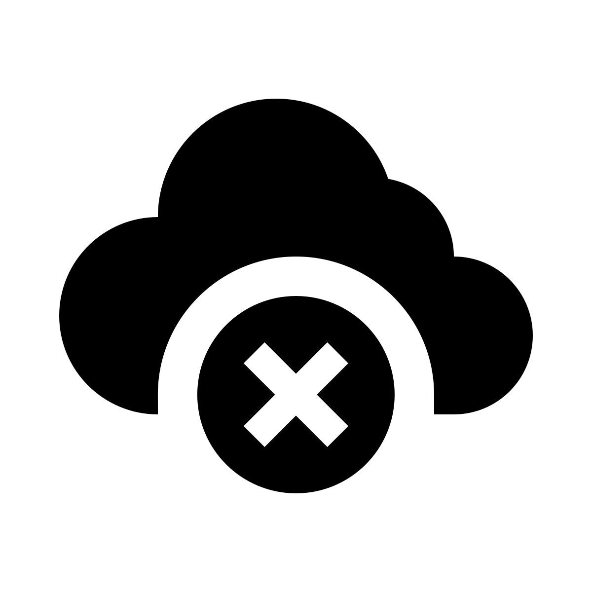 Удалить облако icon