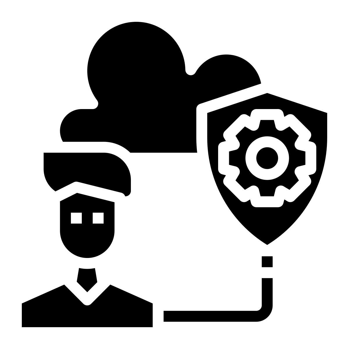 иконка cloud security