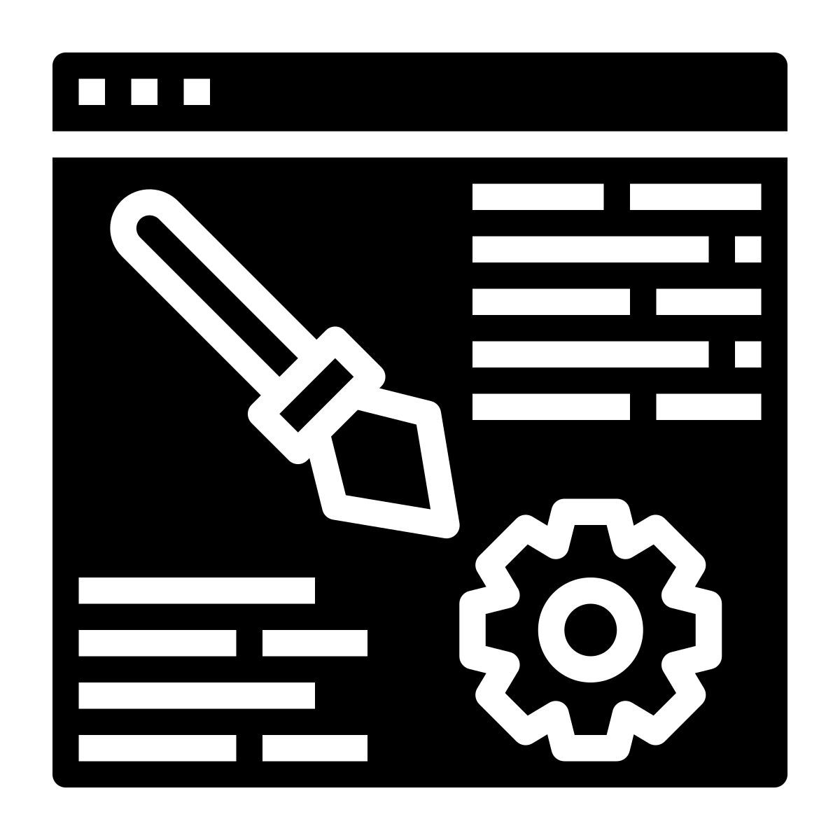 иконка web design