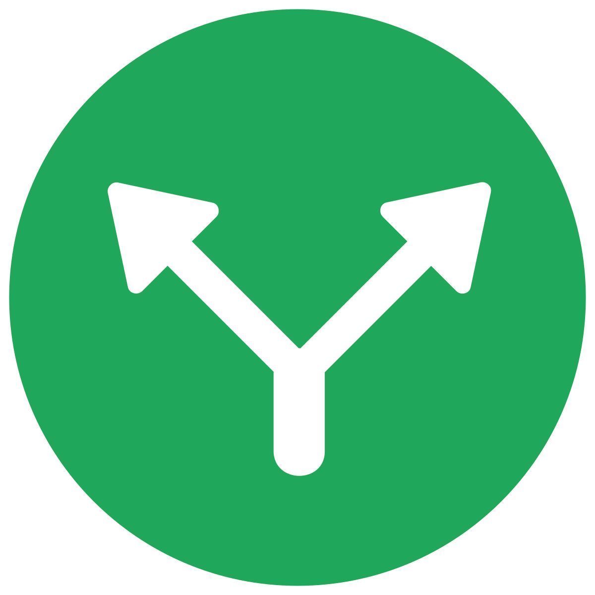 infographic style split icon