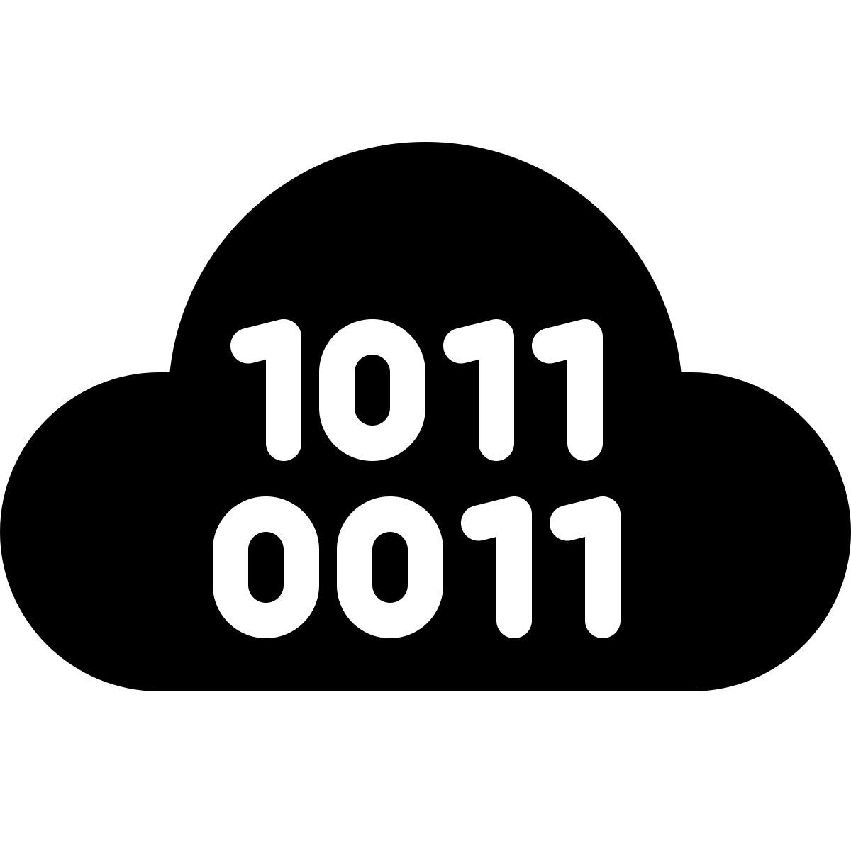 windows 11 filled style облако двоичный код icon