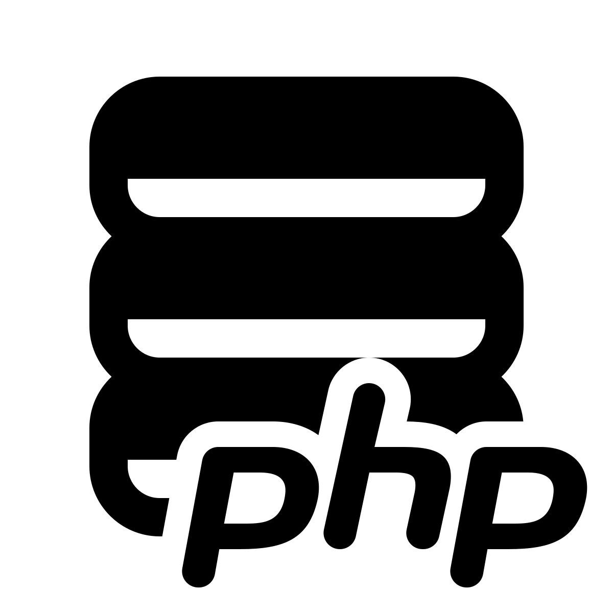windows 11 filled style php сервер icon
