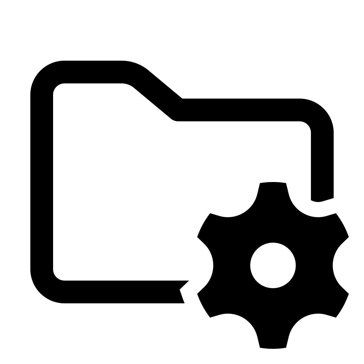 windows 11 outline style настройки папки icon