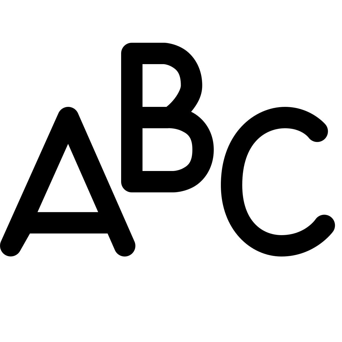 windows 11 outline style азбука icon