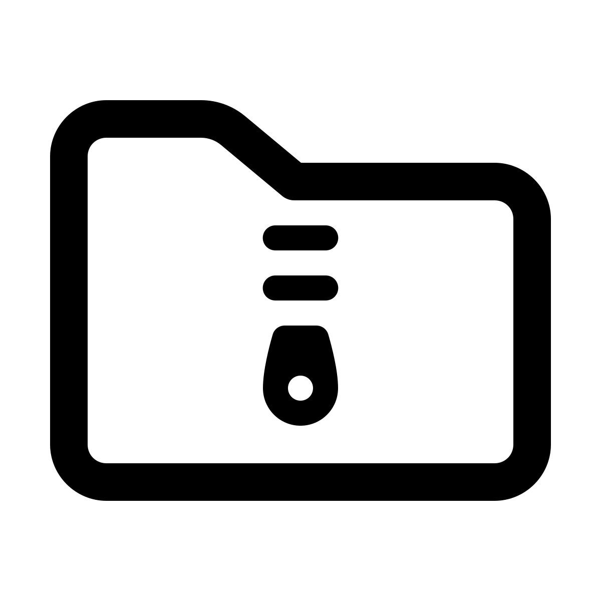 windows 11 outline style папка архив icon